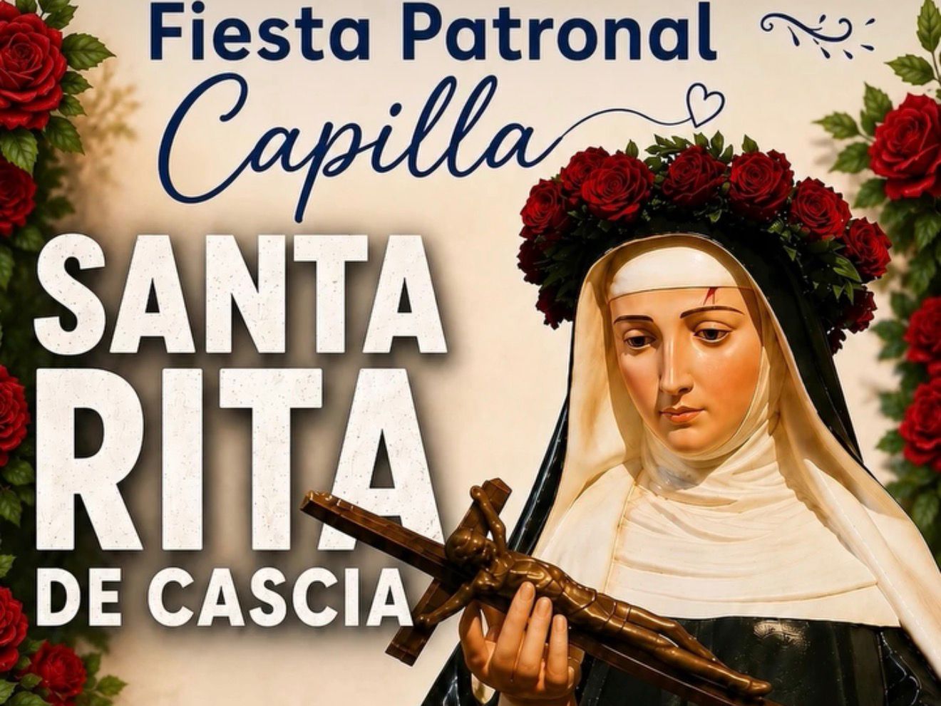 La Capilla Santa Rita de Cascia celebrará su Fiesta Patronal en Malvinas Argentinas