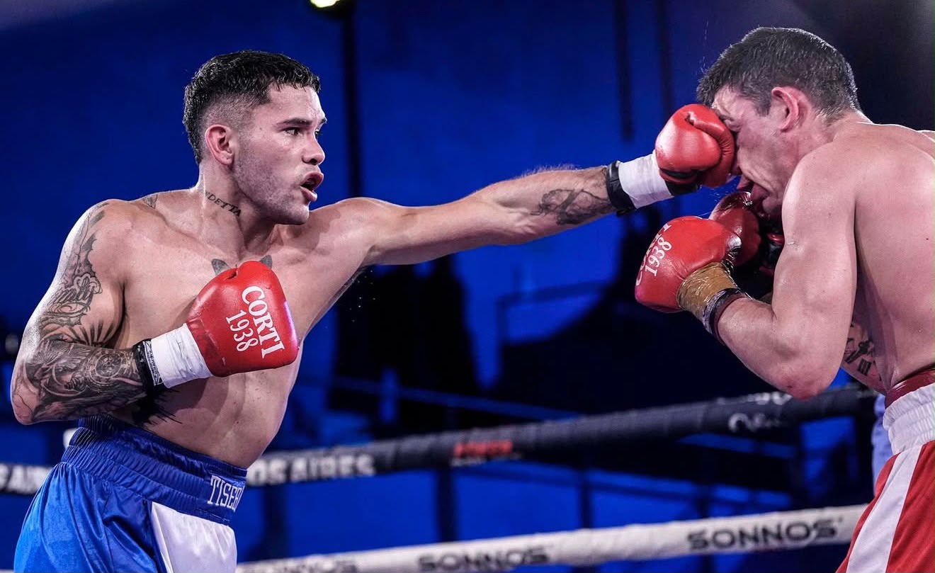 Joaquín Tisera ganó en la FAB, mantuvo el invicto y sigue creciendo en el boxeo profesional
